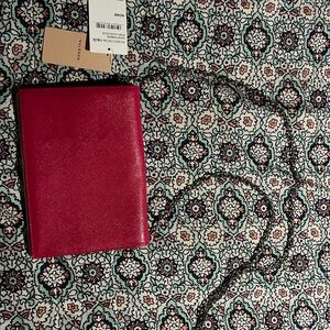 Halogen Pink Clutch with Chain Strap NWT